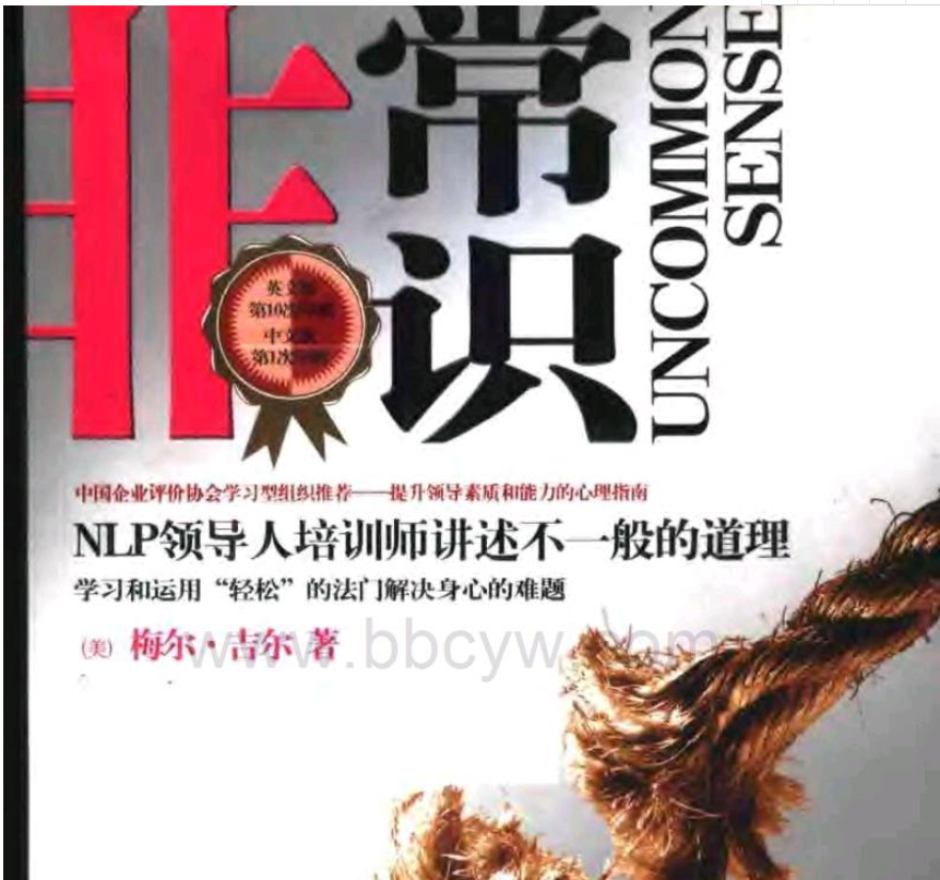 NLP激发潜能系列43-《非常识：学习和运用“轻松”的法门解决身心的难题》NLP培训师 –PDF